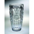 Fairway Barrel Award Vase - Lead Crystal (10"x5 1/2")